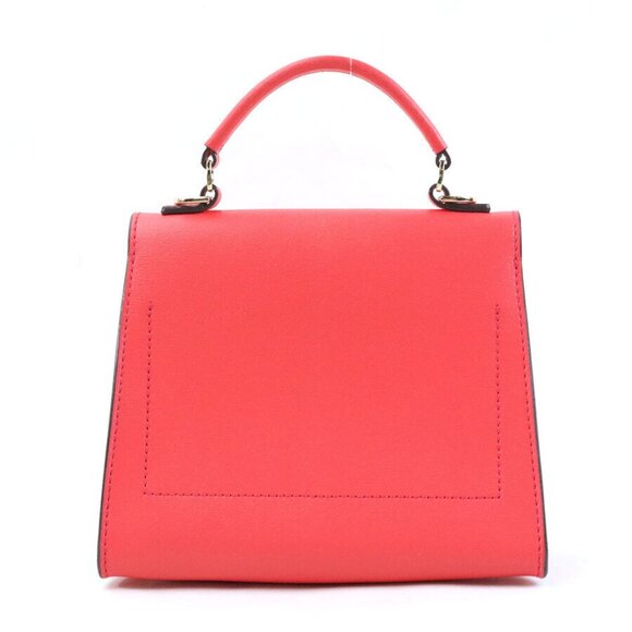 Auth Tory Burch Handbag Shoulder Bag Pink Leather/Goldtone - h30851a - Picture 3 of 15